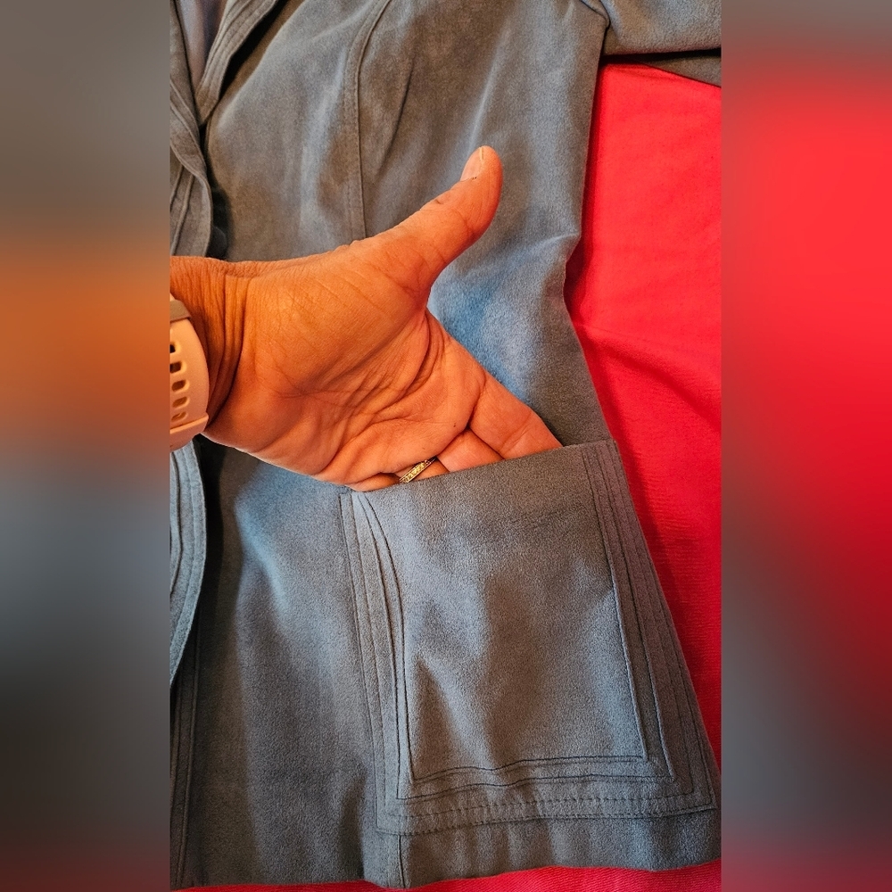 Vintage 70s Ultra Suede Skirt Suit - Picture 11 of 13